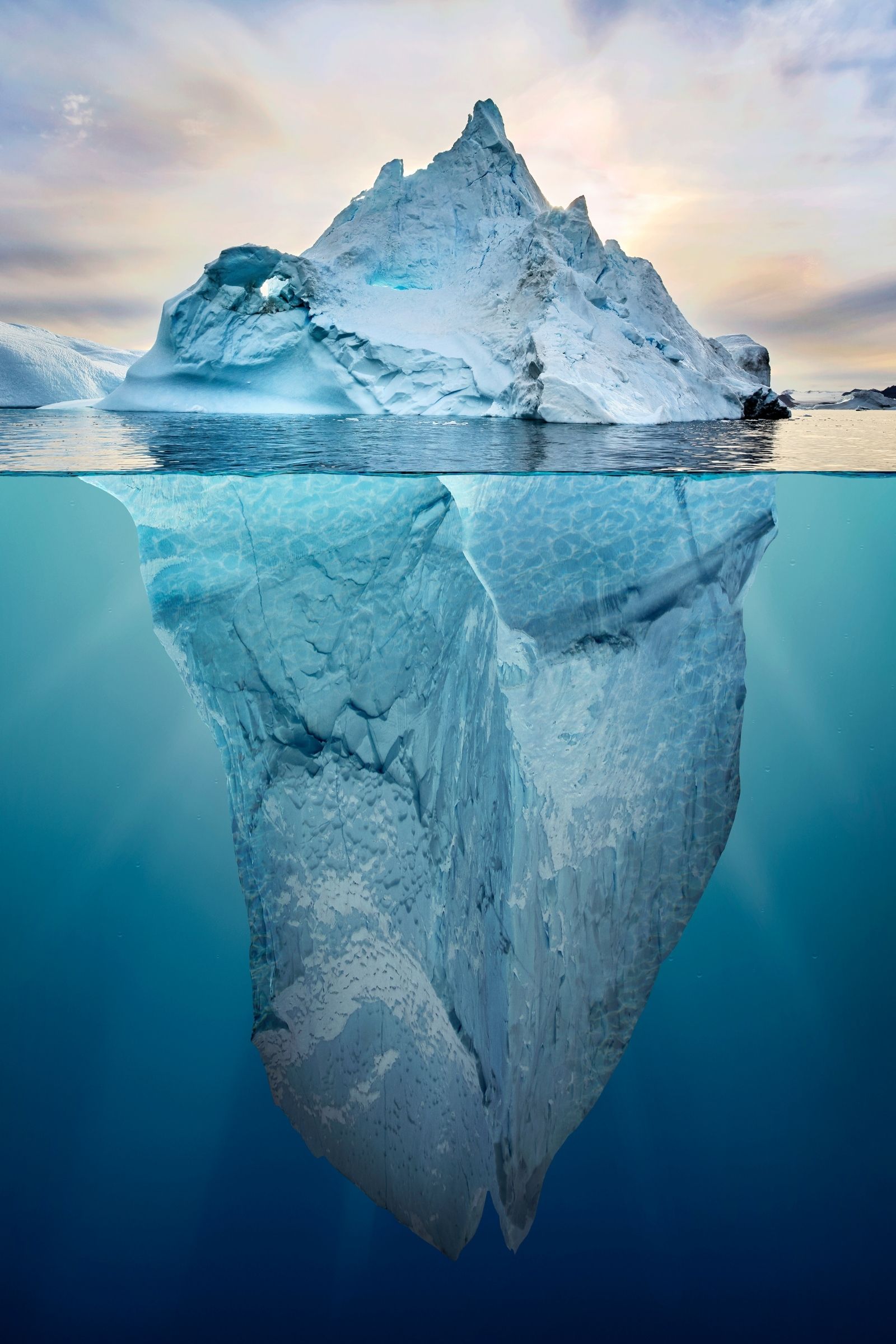 Un iceberg et sa partie immergée